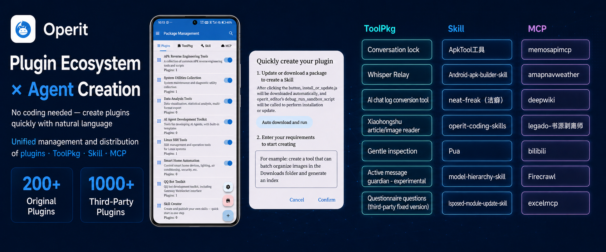 https://github.com/AAswordman/Operit/blob/HEAD/Plugin ecosystem and agent creation demo