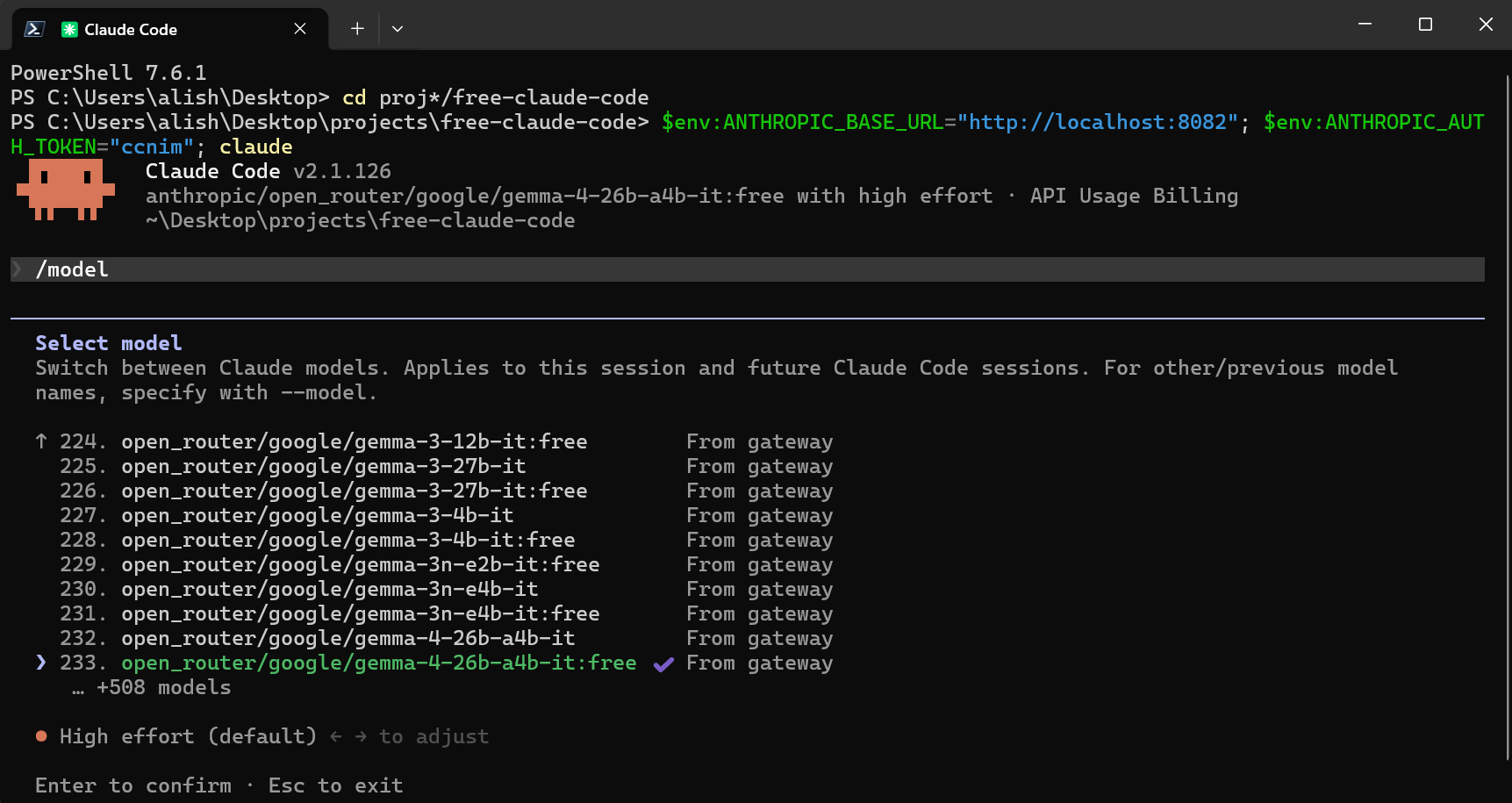 https://github.com/Alishahryar1/free-claude-code/blob/HEAD/Claude Code model picker showing FCC models