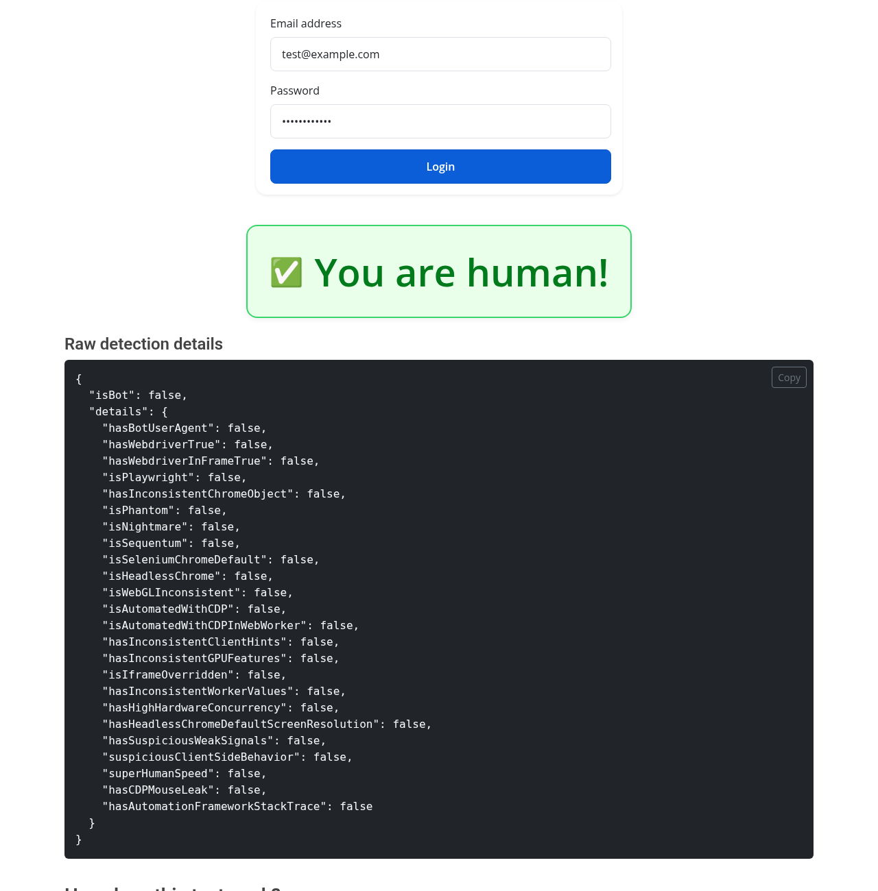 https://github.com/CloakHQ/CloakBrowser/blob/HEAD/deviceandbrowserinfo.com — You are human!