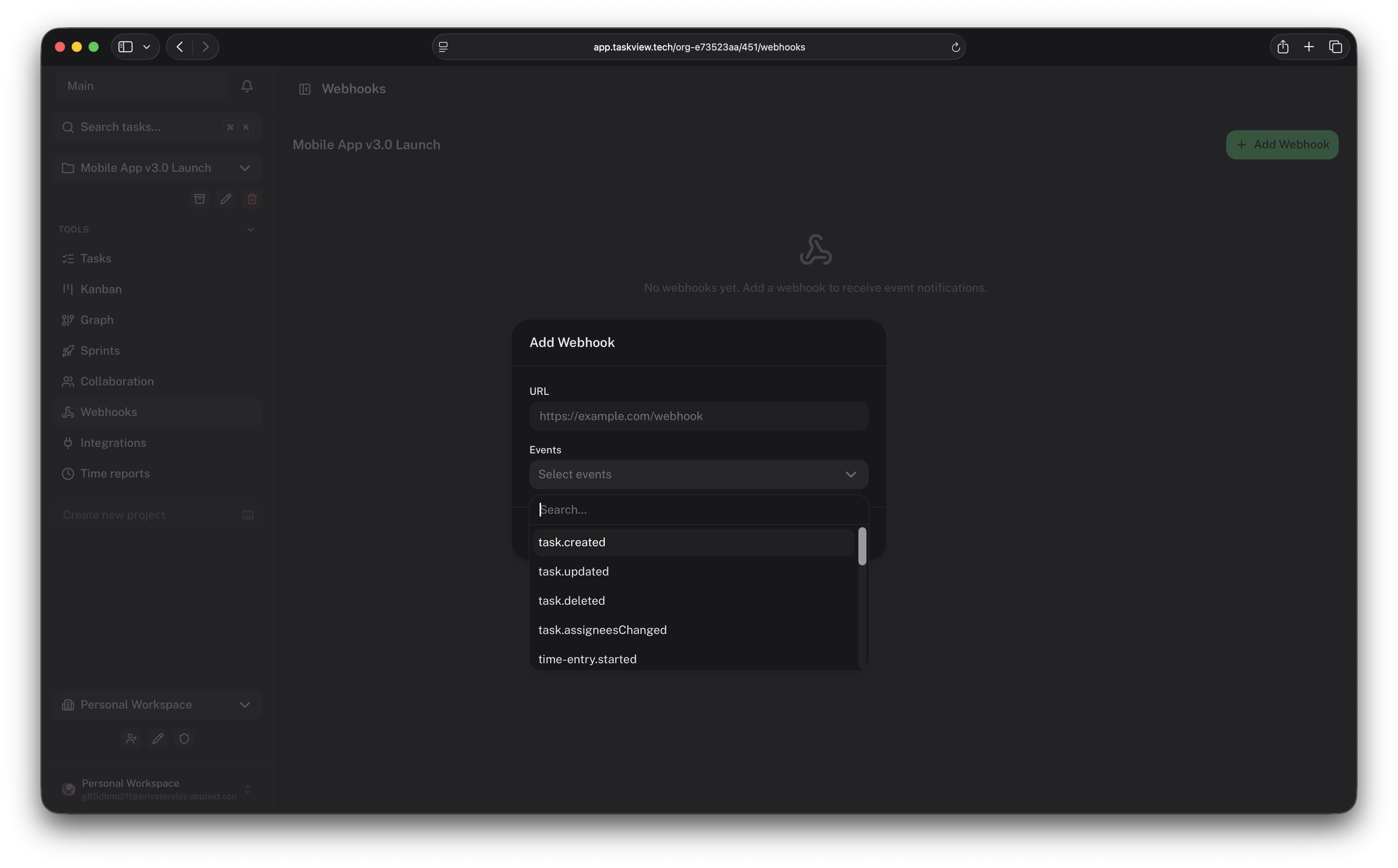 https://github.com/Gimanh/taskview-community/blob/HEAD/Webhooks configuration