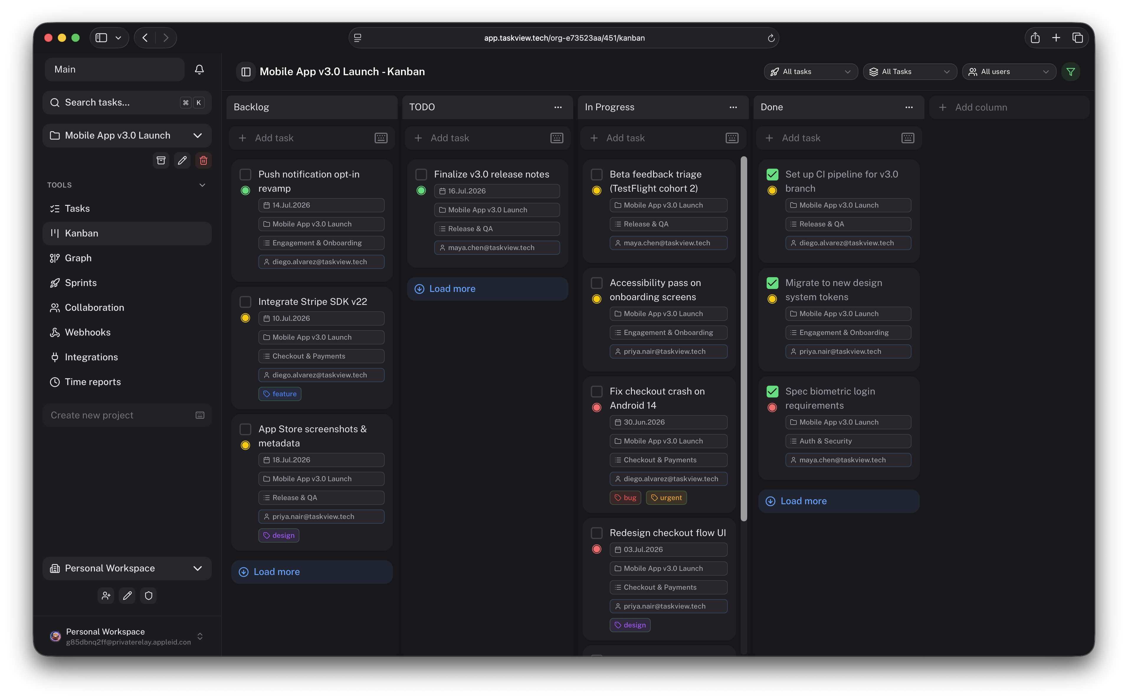 https://github.com/Gimanh/taskview-community/blob/HEAD/TaskView — Kanban board