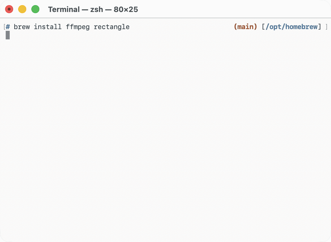 https://github.com/Homebrew/brew/blob/HEAD/Homebrew install demo