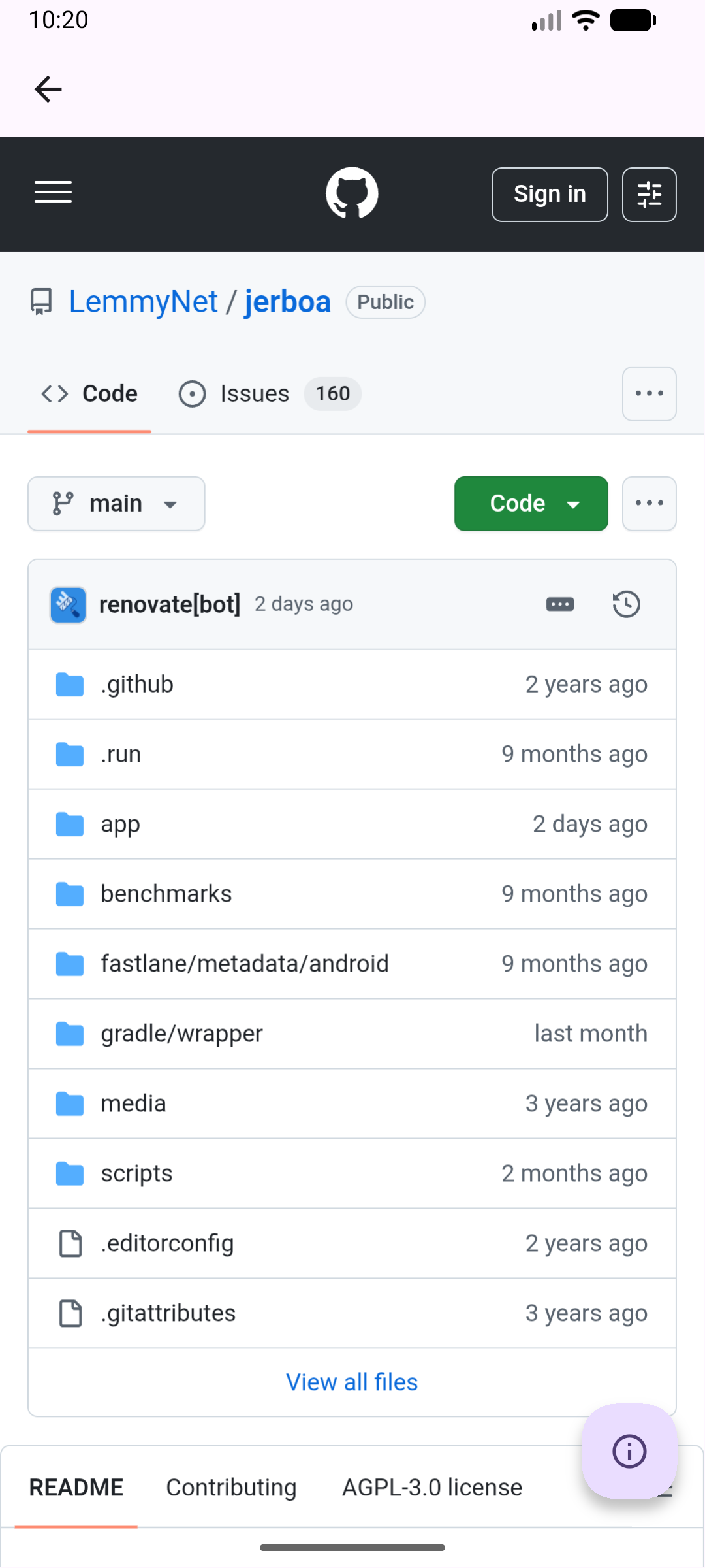 https://github.com/ImranR98/Obtainium/blob/HEAD/App Web View