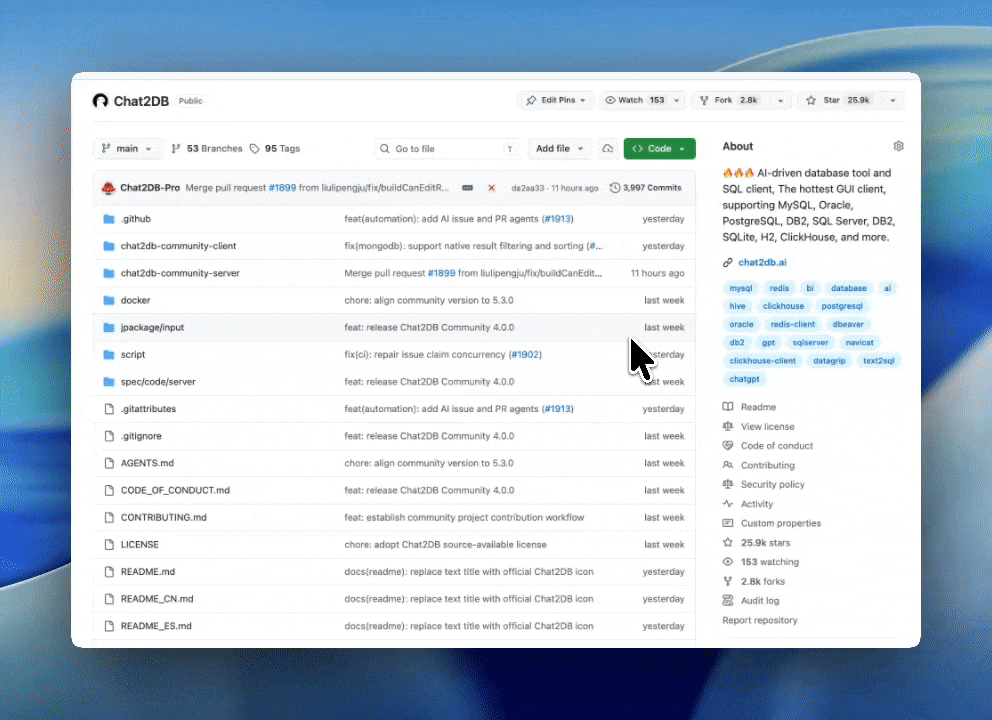 https://github.com/OtterMind/Chat2DB/blob/HEAD/Star Chat2DB on GitHub