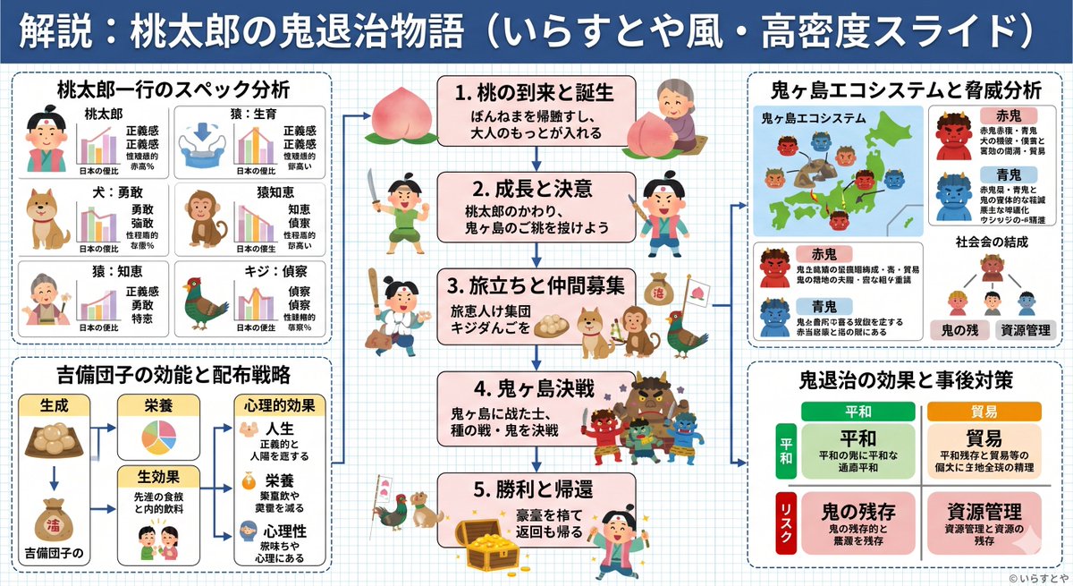 https://github.com/YouMind-OpenLab/awesome-gpt-image-2/blob/HEAD/Momotaro Explainer Slide in Hybrid Style - Image 2