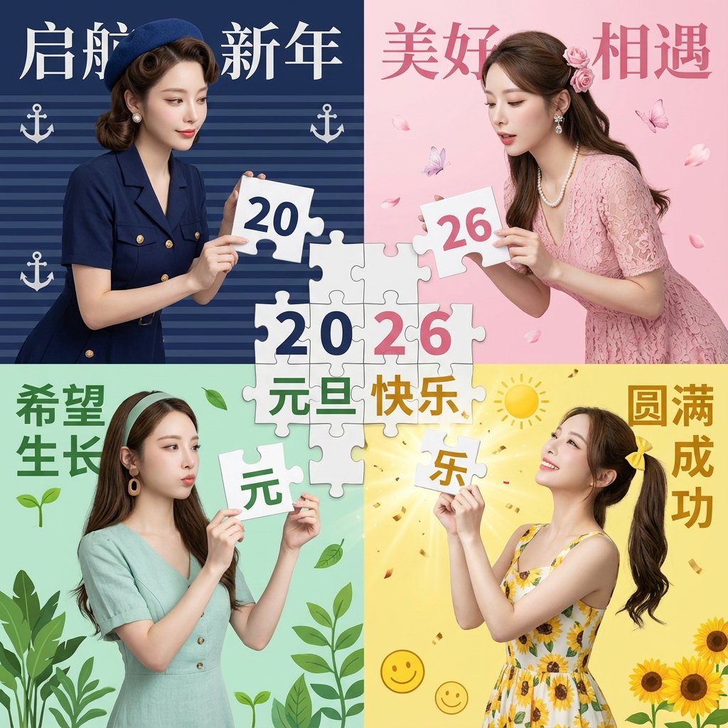 https://github.com/YouMind-OpenLab/awesome-nano-banana-pro-prompts/blob/HEAD/New Year's Day Special: Four-Panel Puzzle for 2026 Blessing - Image 1