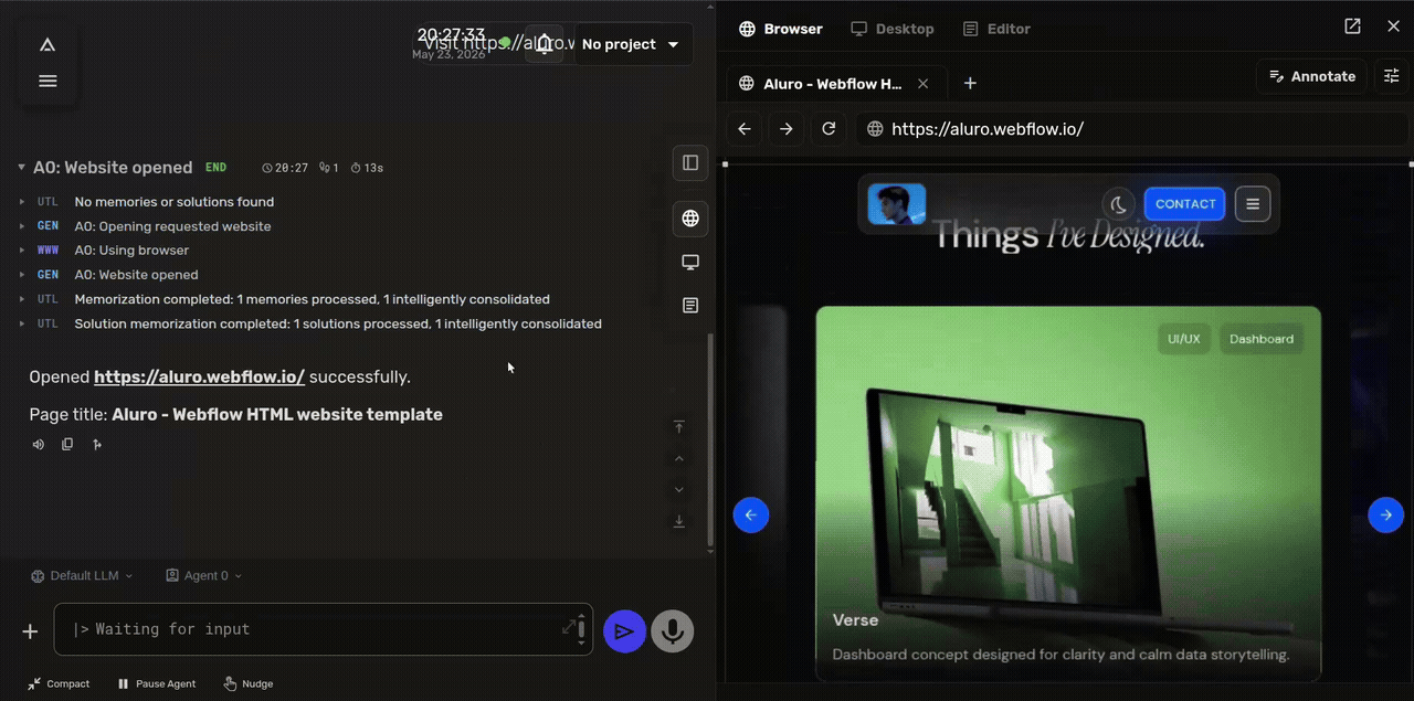 https://github.com/agent0ai/agent-zero/blob/HEAD/Annotating a webpage element in the Agent Zero browser