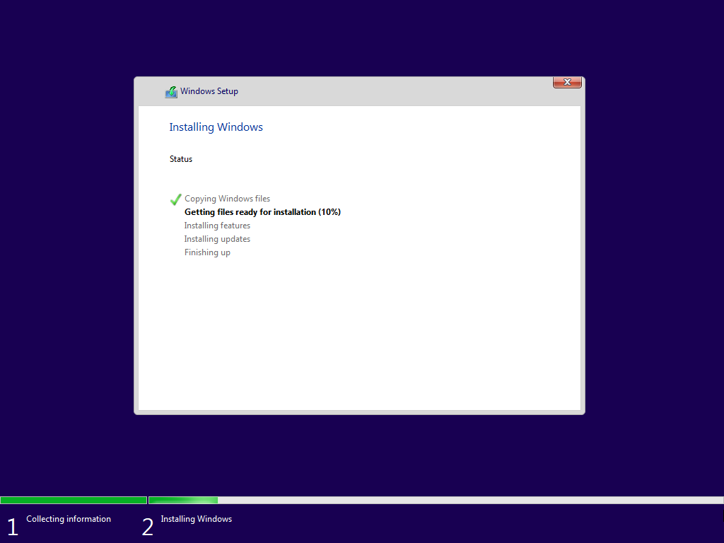 Windows 安装界面