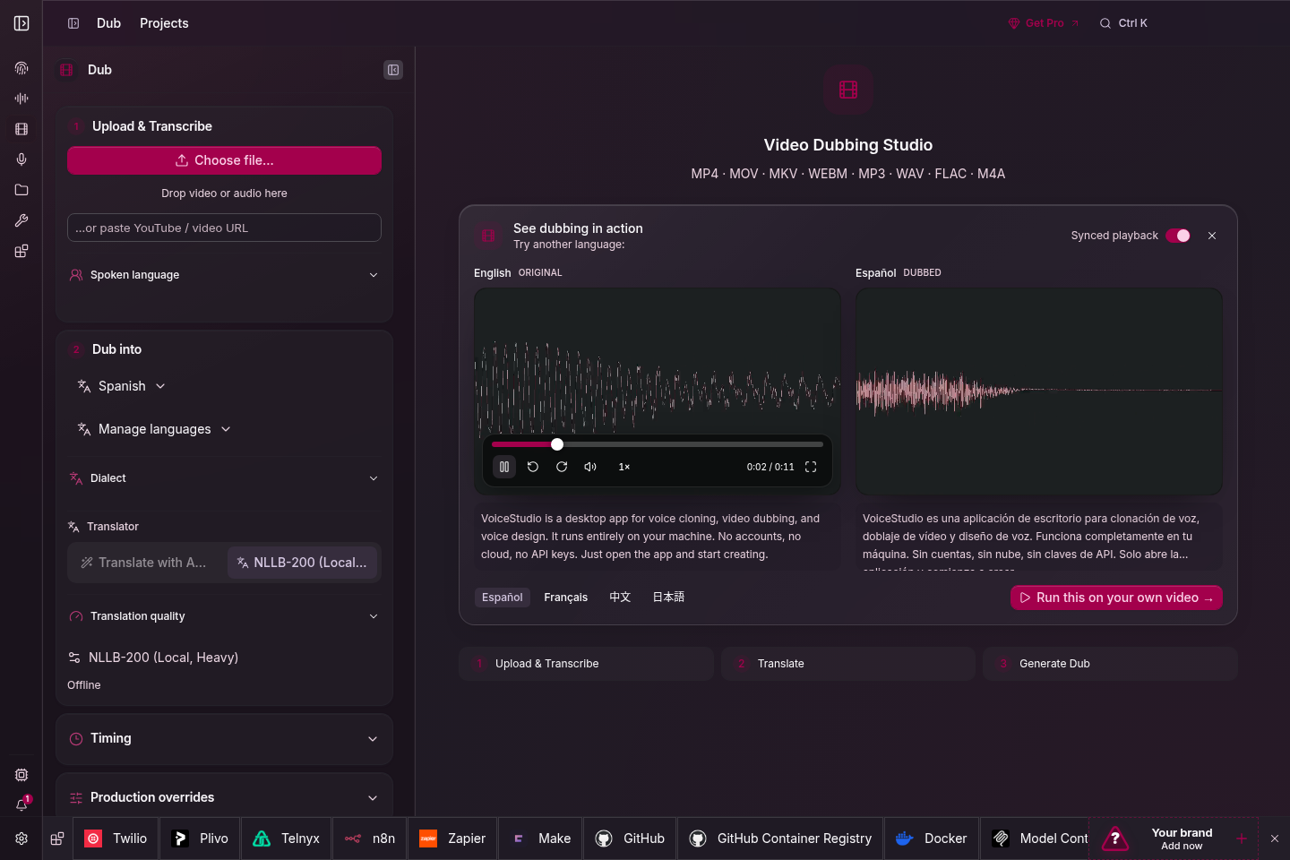 https://github.com/debpalash/VoiceStudio/blob/HEAD/Electron video dubbing workspace