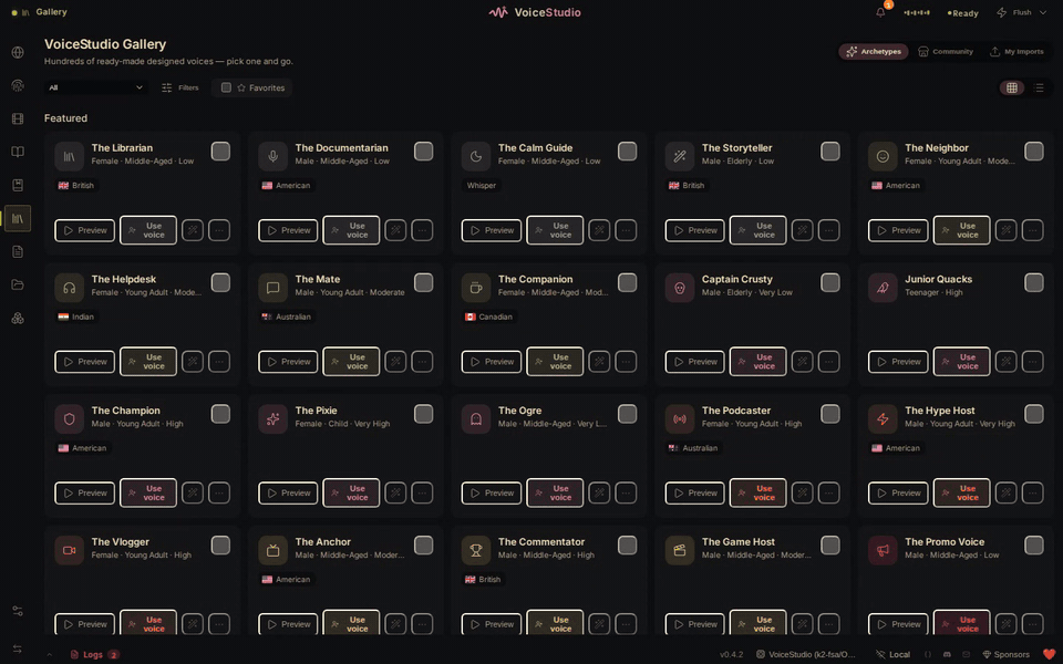 https://github.com/debpalash/VoiceStudio/blob/HEAD/Switching TTS engines from the VoiceStudio status bar