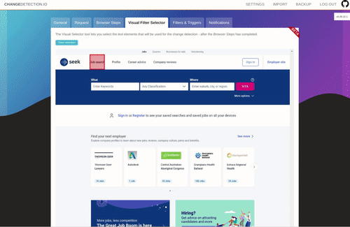 https://github.com/dgtlmoon/changedetection.io/blob/HEAD/Select parts and elements of a web page to monitor for changes