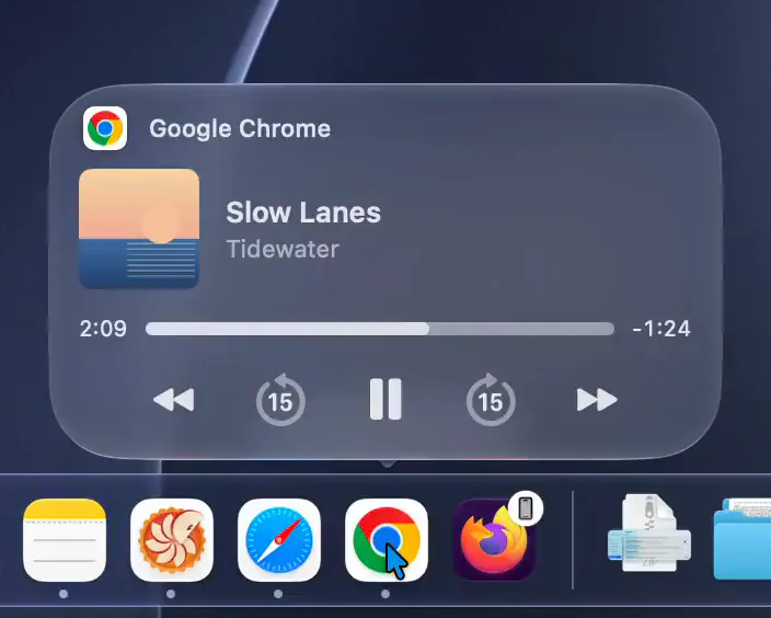 https://github.com/ejbills/DockDoor/blob/HEAD/A music player shown when hovering an app that's playing audio