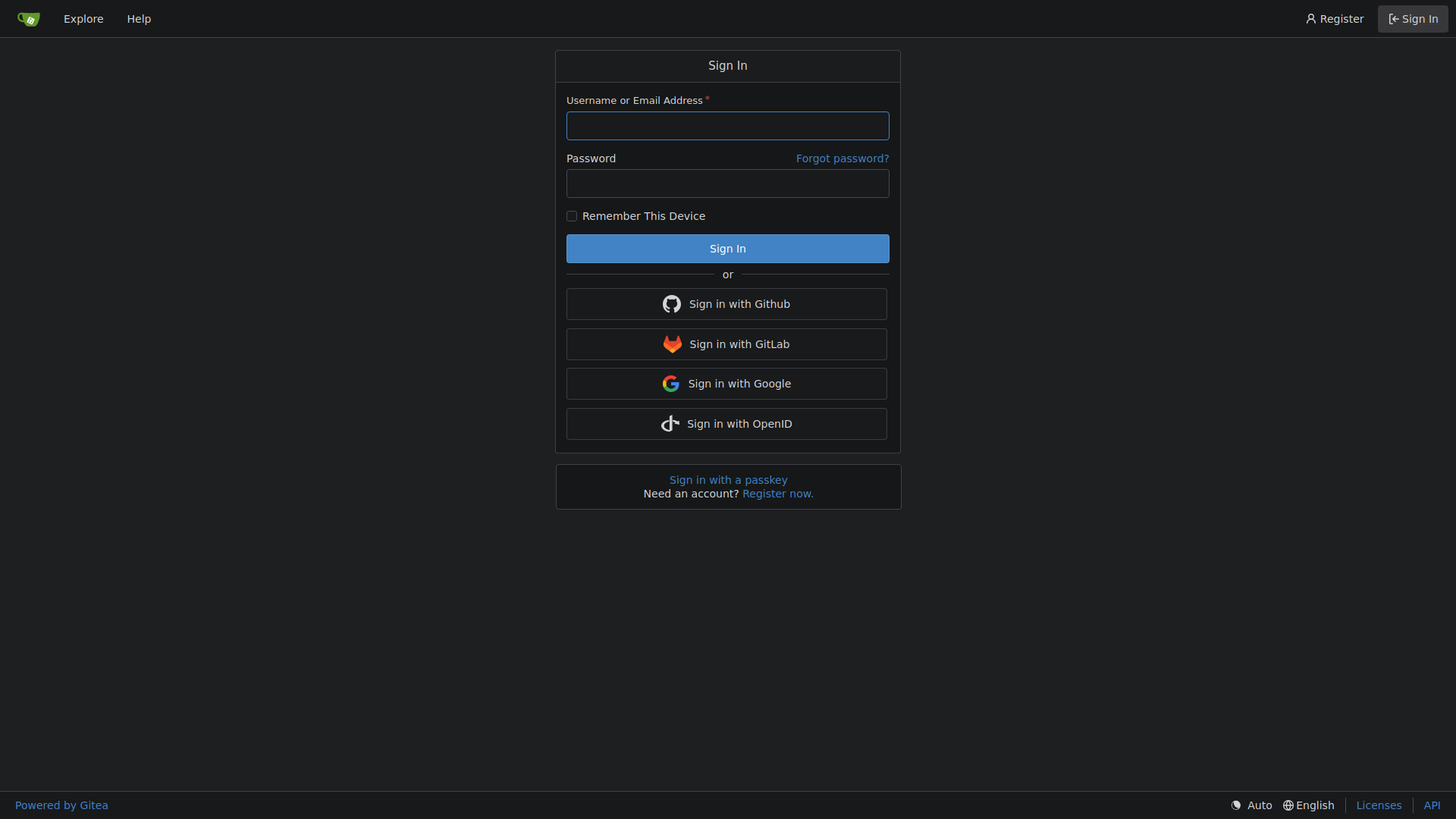 Login
