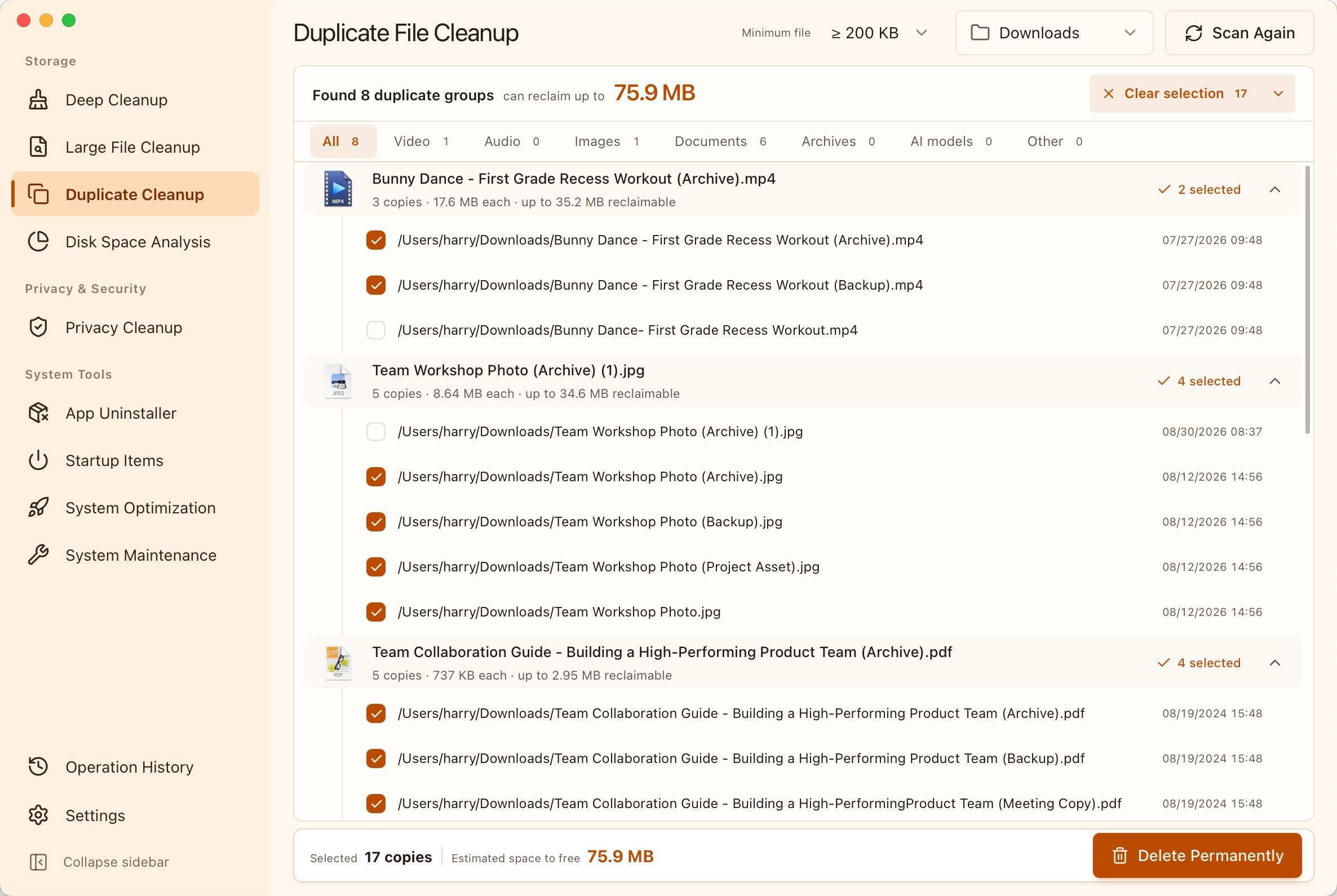 https://github.com/harry0703/MangoDisk/blob/HEAD/MangoDisk Duplicate File Cleanup interface