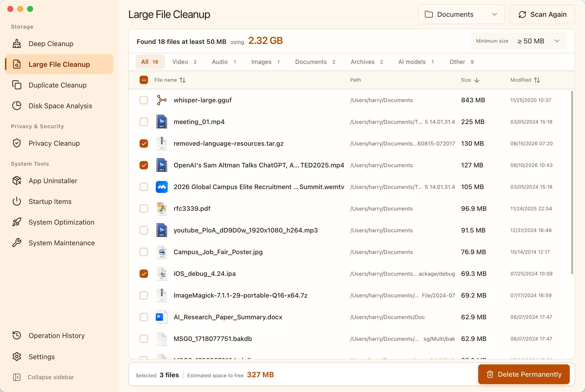 https://github.com/harry0703/MangoDisk/blob/HEAD/MangoDisk Large File Cleanup interface