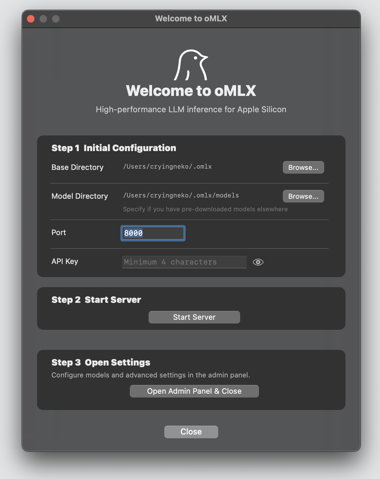 https://github.com/jundot/omlx/blob/HEAD/oMLX Welcome Screen