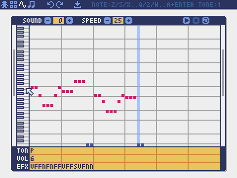 https://github.com/kitao/pyxel/blob/HEAD/Sound and music editor