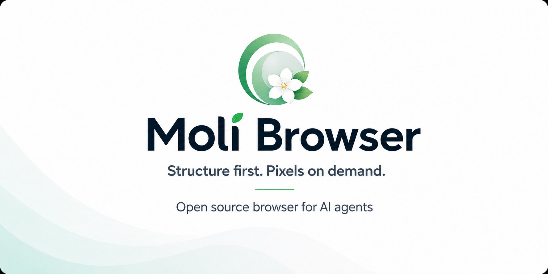 https://github.com/lexmount/moli/blob/HEAD/Moli Browser — Structure first. Pixels on demand. Open source browser for AI agents.