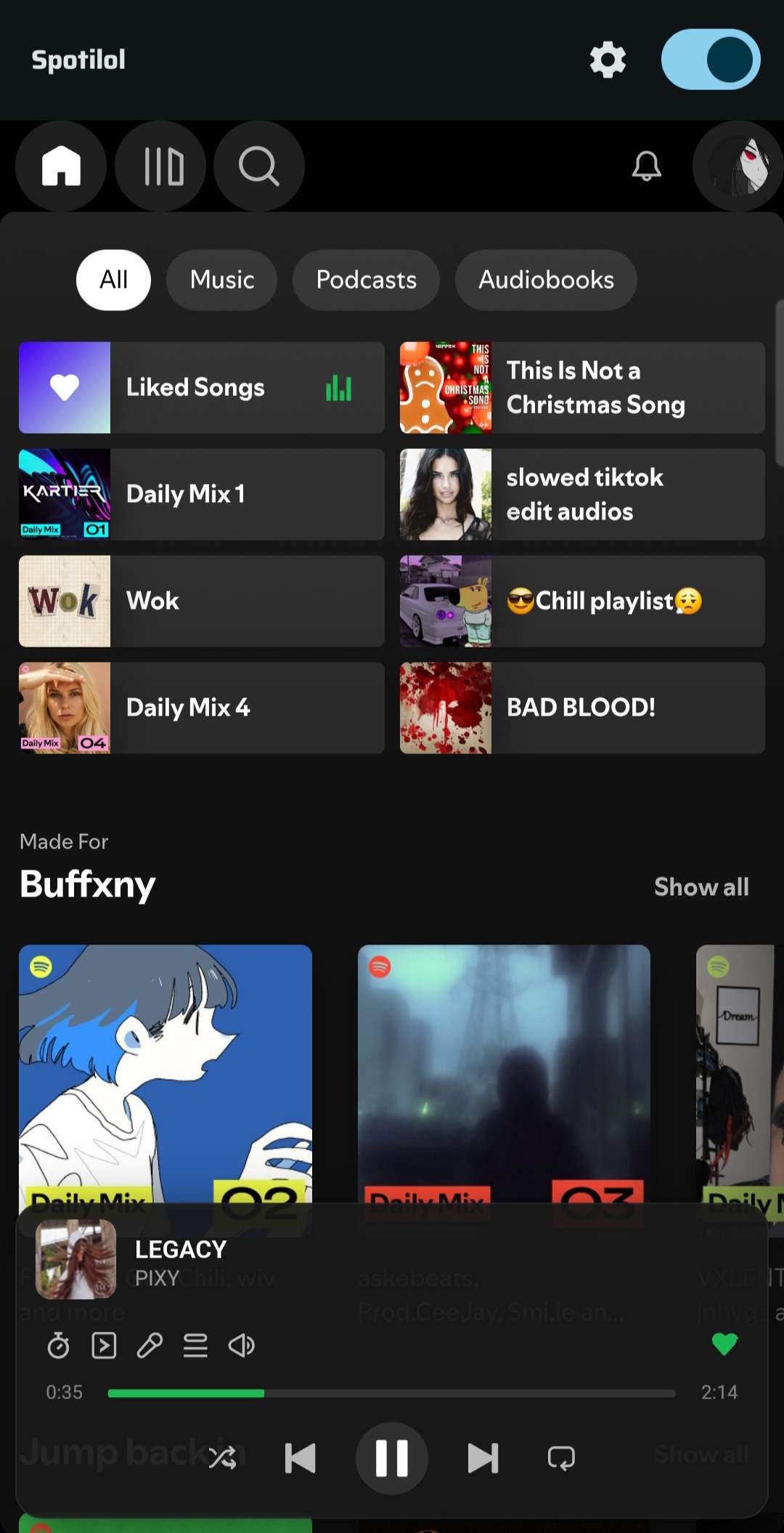 https://github.com/lyssadev/Spotilol/blob/HEAD/screenshot 1