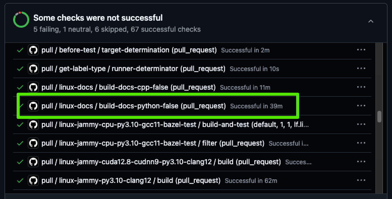 https://github.com/pytorch/pytorch/blob/HEAD/Check the docs jobs