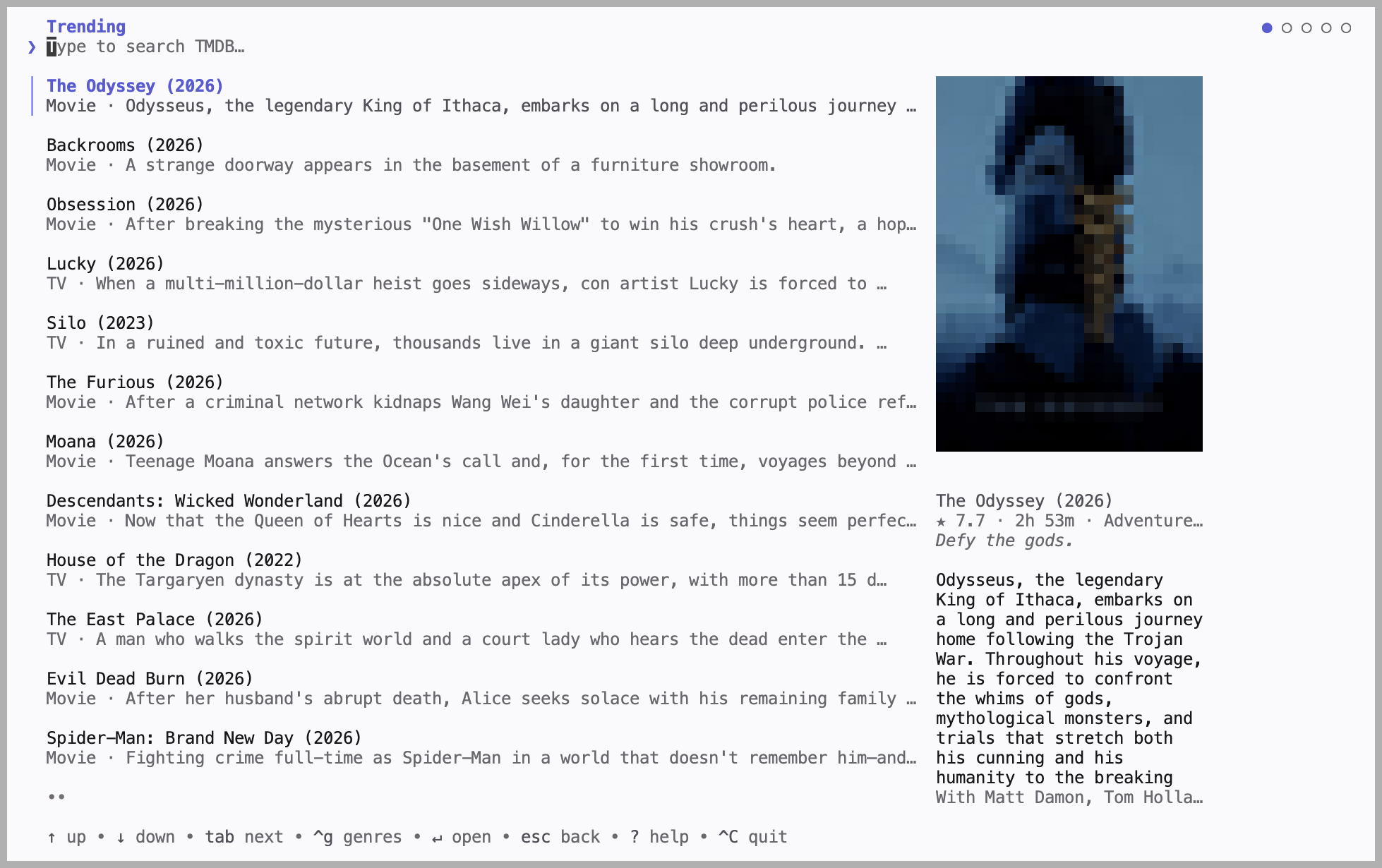 https://github.com/stupside/castor/blob/HEAD/Browsing titles in the castor TUI