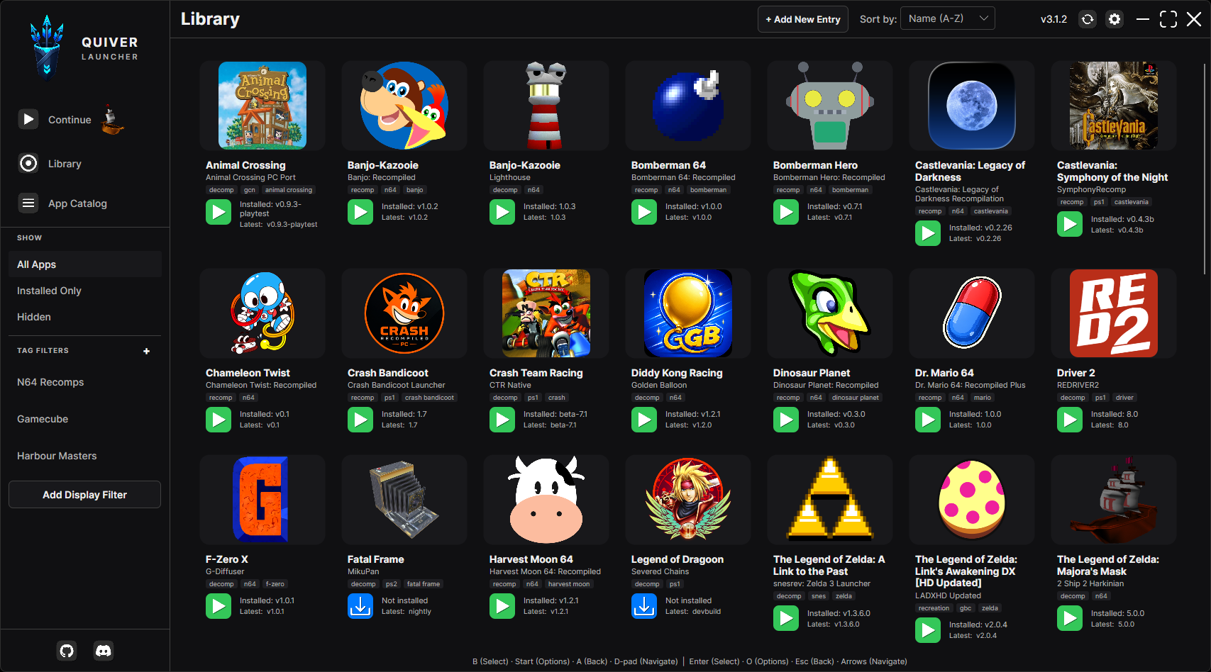 Quiver Launcher Screenshot