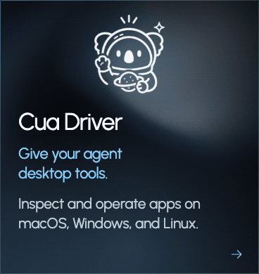 https://github.com/trycua/cua/blob/HEAD/Cua Driver: inspect and operate apps on macOS, Windows, and Linux