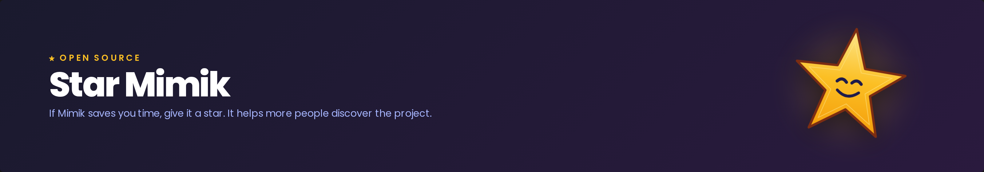 https://github.com/westpoint-io/mimik/blob/HEAD/Star Mimik on GitHub